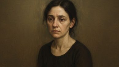 Ilustrasi Aimée, pasien paranoid yang diteliti Jacques Lacan (Chat GPT dan Gemini)