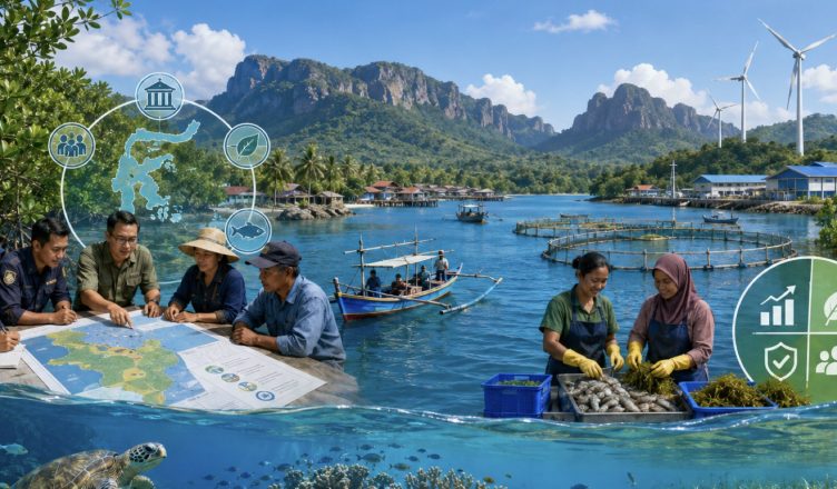 Ilustrasi Ekonomi Biru Indonesia